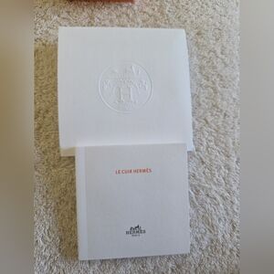 Hermès Le Cuir Booklet with Embossed Envelope Luxury Set